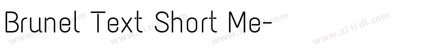 Brunel Text Short Me字体转换